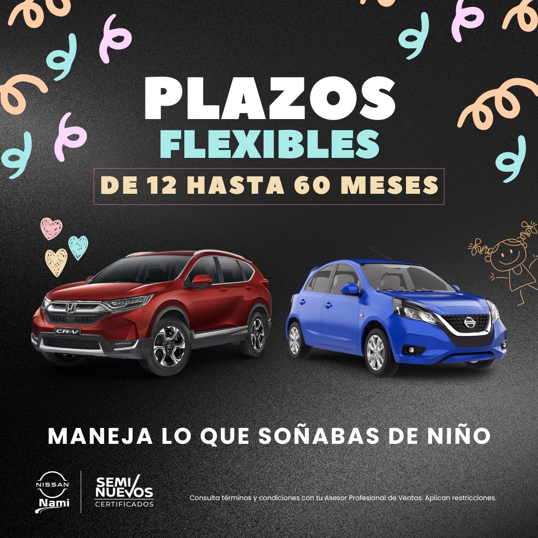 Plazos cortos para comprar tu seminuevo.