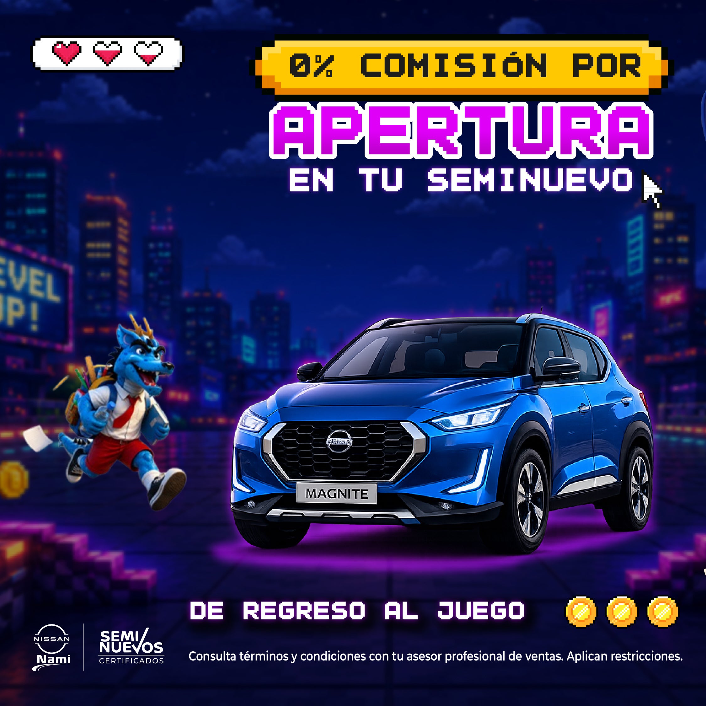 Estrenar sin comisión por apertura.
